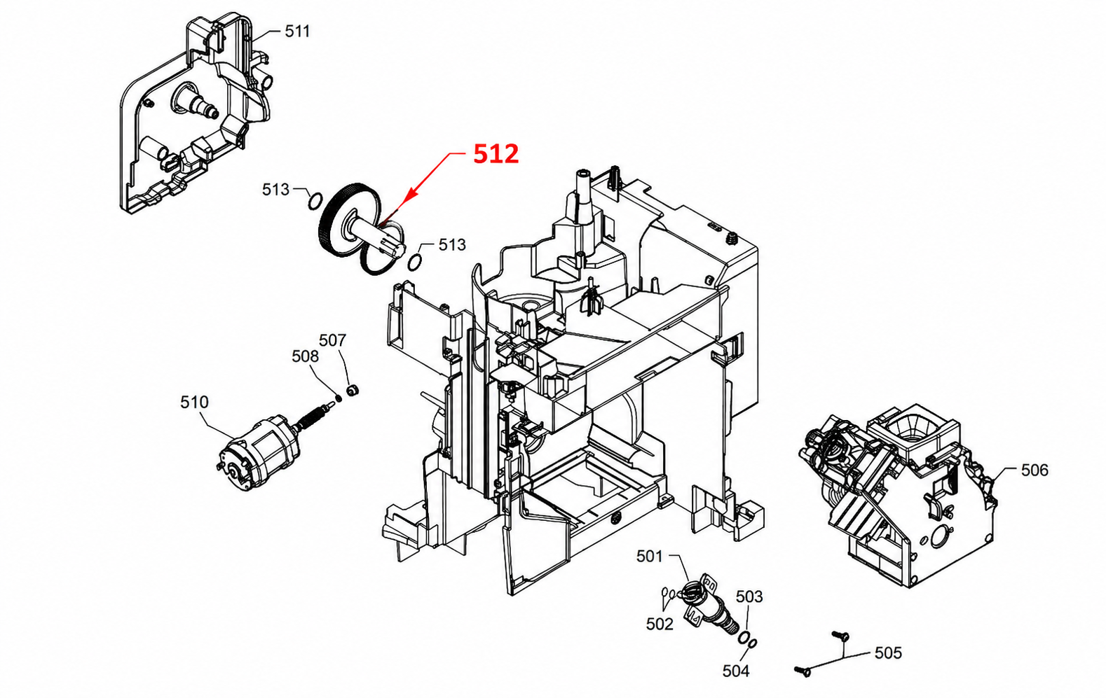 Saeco Philips Gaggia reduktora zobrati V2 996530009913 - Image 4